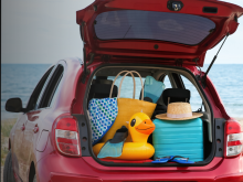 Auto mit Urlaubsgepäck