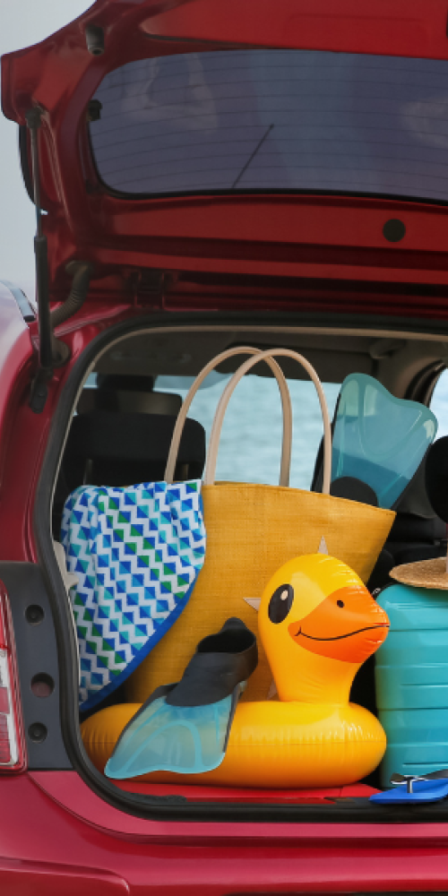Auto mit Urlaubsgepäck